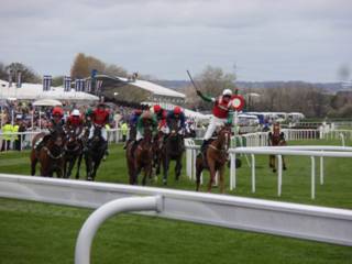 Foxhunters d winning rider celebrates.jpg